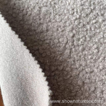 Shrinkproof Thick Knit Crepe Boiled Wool Fabric